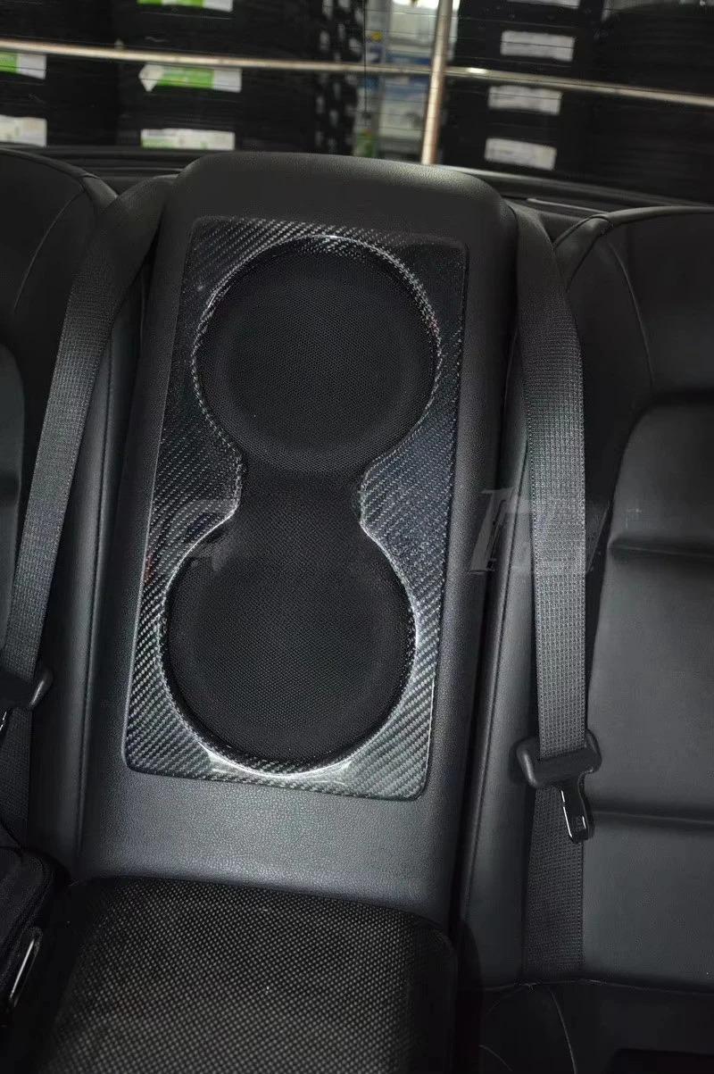 Trade Assurance Dry Carbon Fiber Twill Weave Glossy Interior Kit Fit For 08-16 R35 GTR CBA DBA LHD Rear Woofer Cover Trim